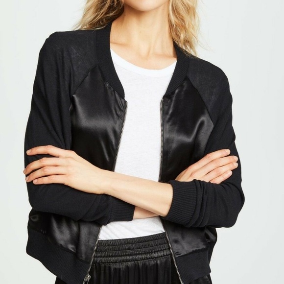 Enza Costa Jackets & Blazers - 🇺🇸 ENZA COSTA CASHMERE KNIT BOMBER JACKET